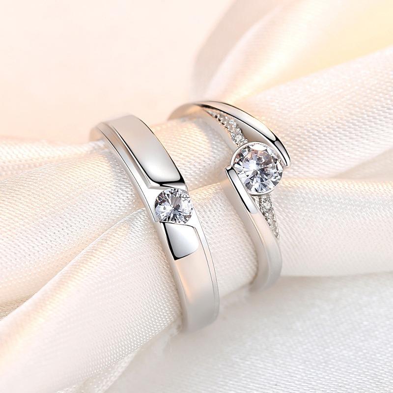 Original Couple Ring Copper For Women Men Wedding Engagement Jewelry Accessories Rings Fashion High Quality Gift