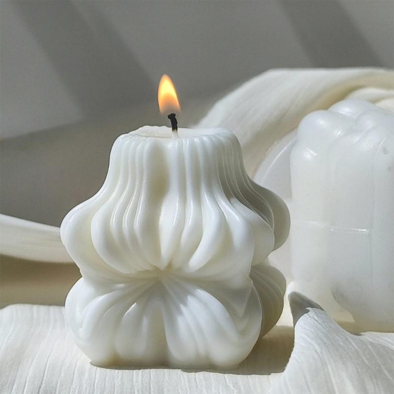 Geometric Rotating Silicone Candle Mold Silicone Scented Candle Mould for Geometric Scented Candle DIY Gift