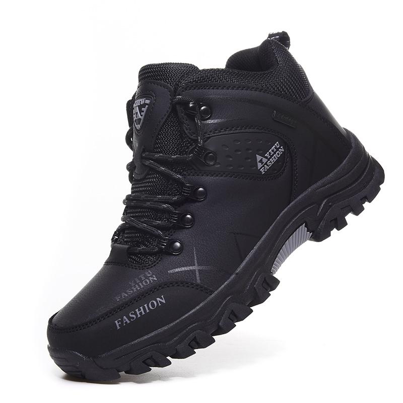 TUINANLE Men's Hiking Boots Trekking Shoes Outdoor Non-slip Climbing Boots Winter Shoes