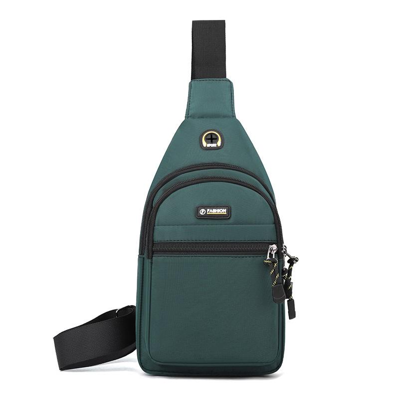Men's breast bag, casual shoulder bag, light travel sports chest bag, versatile trend fashion men's crossbody small backpack