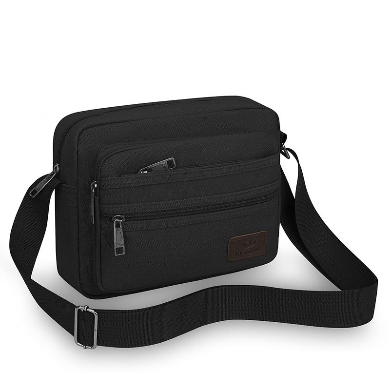 Men's Canvas Waist Pack – Large Capacity Outdoor Fanny Bag with Phone Pocket for Running Hiking & Travel
