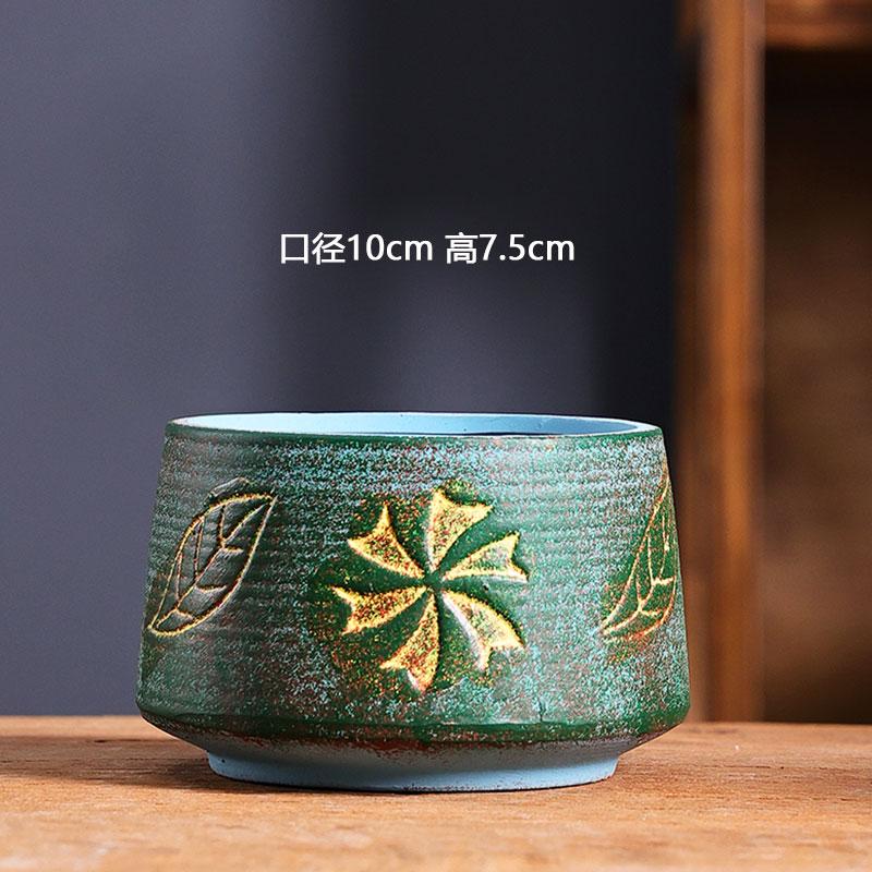 Средиземноморский Суккулент Цветочный Горшок Большого Диаметра Красная Керамика Старый Глиняный Горшок Ретро Для Домашнего Использования