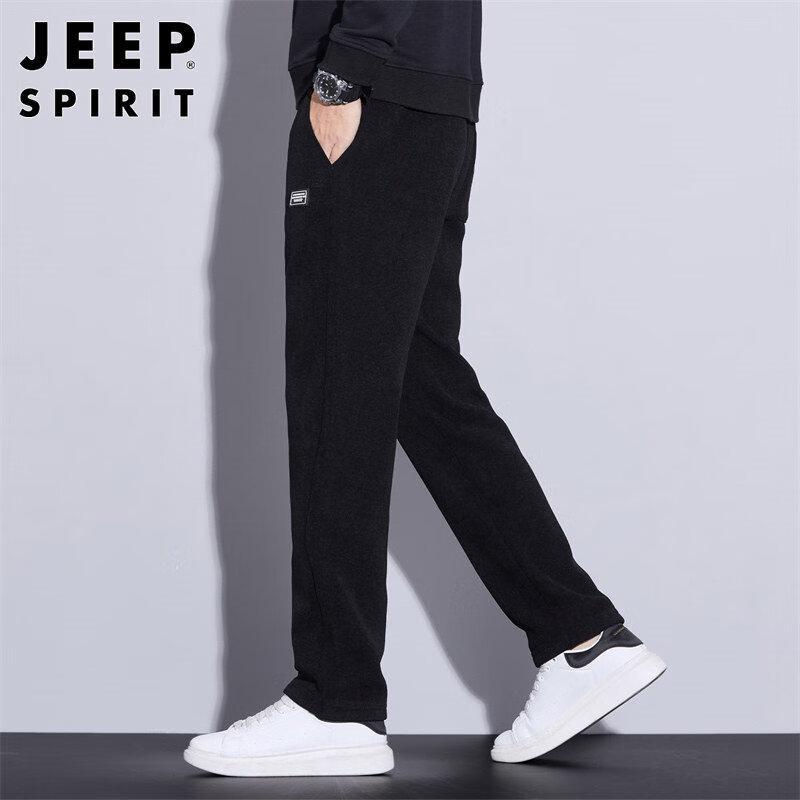 JEEP SPIRIT Men's Corduroy Straight-Leg Casual Sweatpants