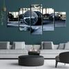 5Pcs Weightlifting Weights Gym Paintings Home Decor No Framed 5 Panel Room Decor Abstract Wall Art Poster 5 Pieces HD Print