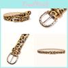Womens Faux Leather Belt With Alloy Buckle And Leopard Print For Fashionable Outfits