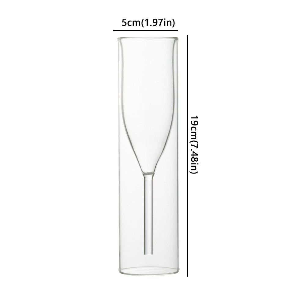 Doppelwandige Champagnergläser Weinspender Blasenweinglas Kreatives Glas Trinkglas Party Nacht