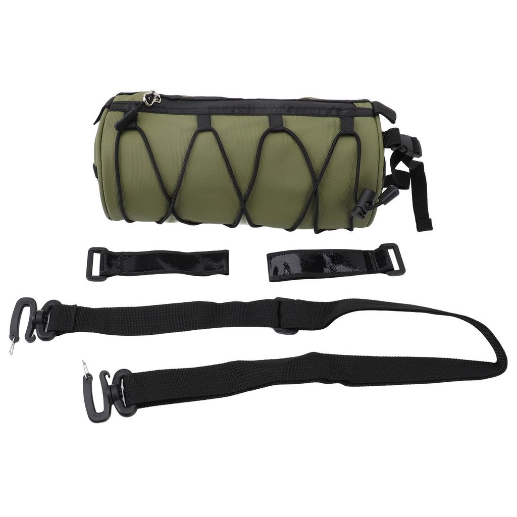 Sac de Cadre Avant de Vélo Multifonctionnel Grande Capacité Forme Cylindrique Pliant Tube Supérieur Sac de Vélo Vélo