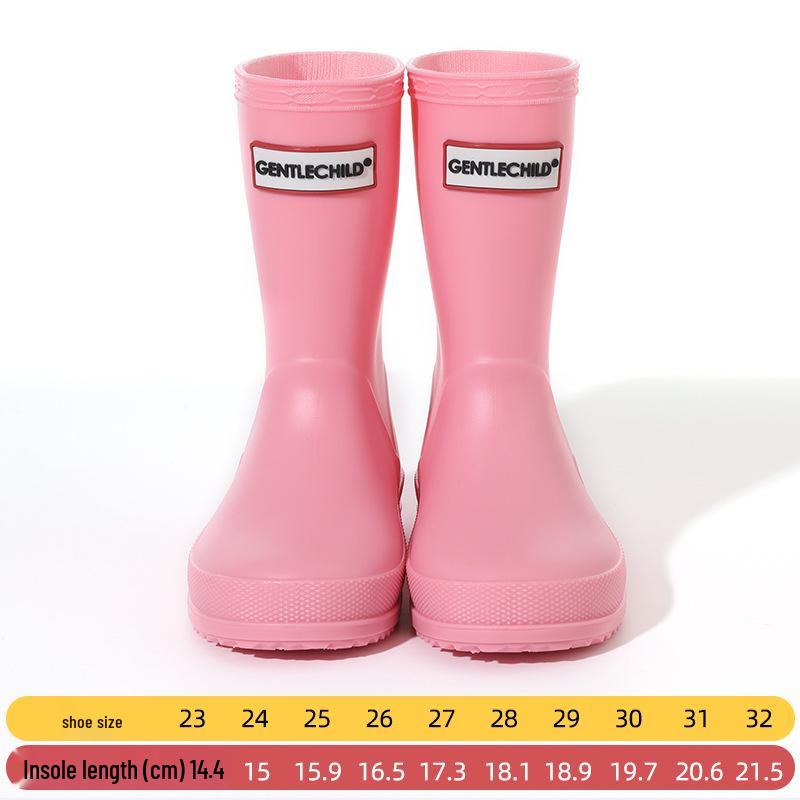 Dziecięce wodoodporne antypoślizgowe kalosze dla chłopców i dziewczynek, w wieku 2-8 lat - Oryginalna prosta jakość