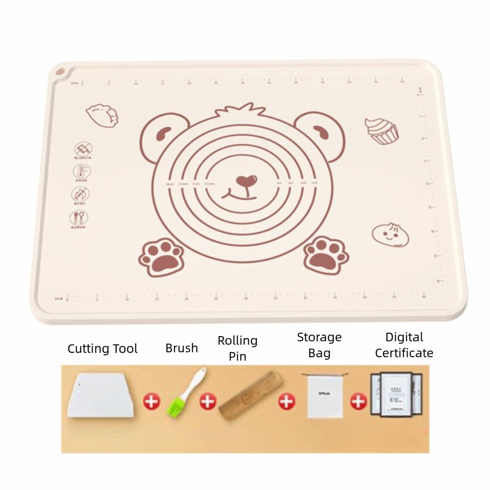 Non-Slip Kneading Dough Mat Reusable Pizza Dough Mat High Quality Silicone Baking Mat Kitchen Use
