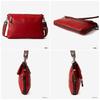 Genuine Leather Shoulder Clutch Bag Red [Doubles] Bag, Men's VLR-1656