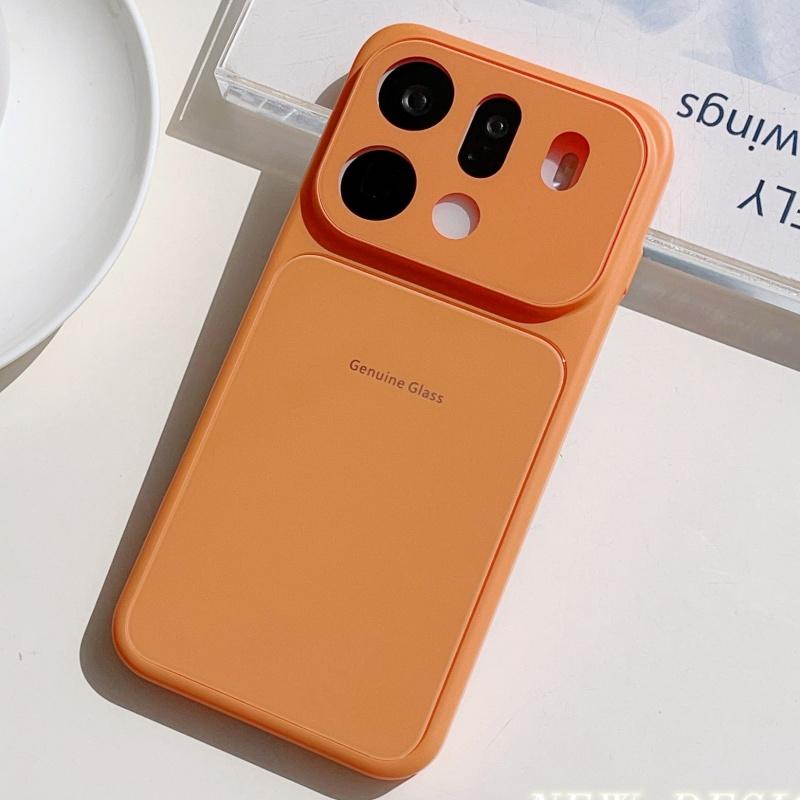 Macaron Glass Candy Bumper Phone Case For OPPO Find X9 Pro x9pro Shockproof Glossy Hard Simple Protection Back Cover