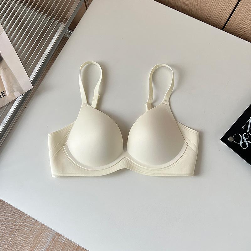 Traceless smooth-faced small breasts gather underwear for women, breathable and comfortable, lift bra, soft support, close breasts, anti-sagging bra