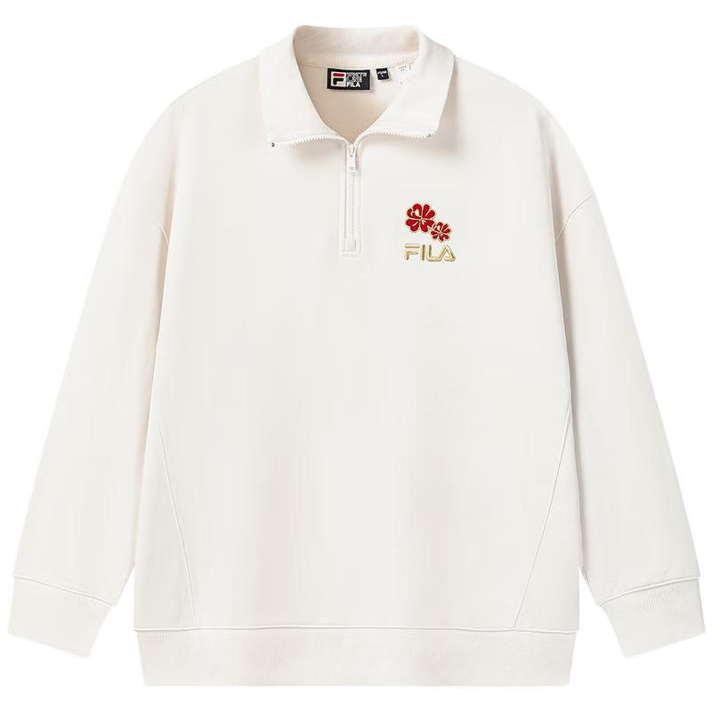 FILA Unisex Half-Zip Begonia Flower Pullover Hoodie