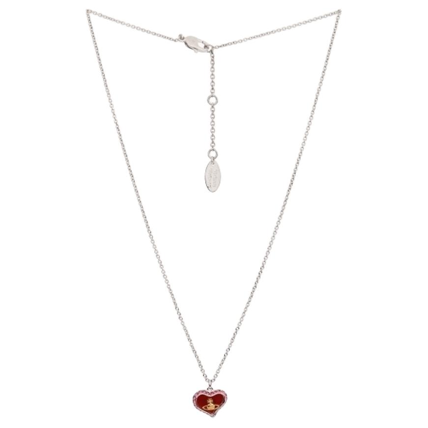 

Vivienne Westwood Saturn Logo Brass Necklace Women necklace Red 6302010302P435IM Basic Packaging-Dust Bag+Box,F,Red