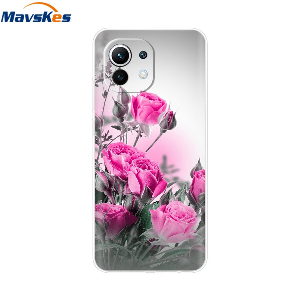 Case For Xiaomi 11 Lite NE 5G Soft TPU Silicone Cover For Xiaomi Mi 11 Lite Mi11 Lite Cases For Xiomi Mi 11 Funda Fashion Bumper