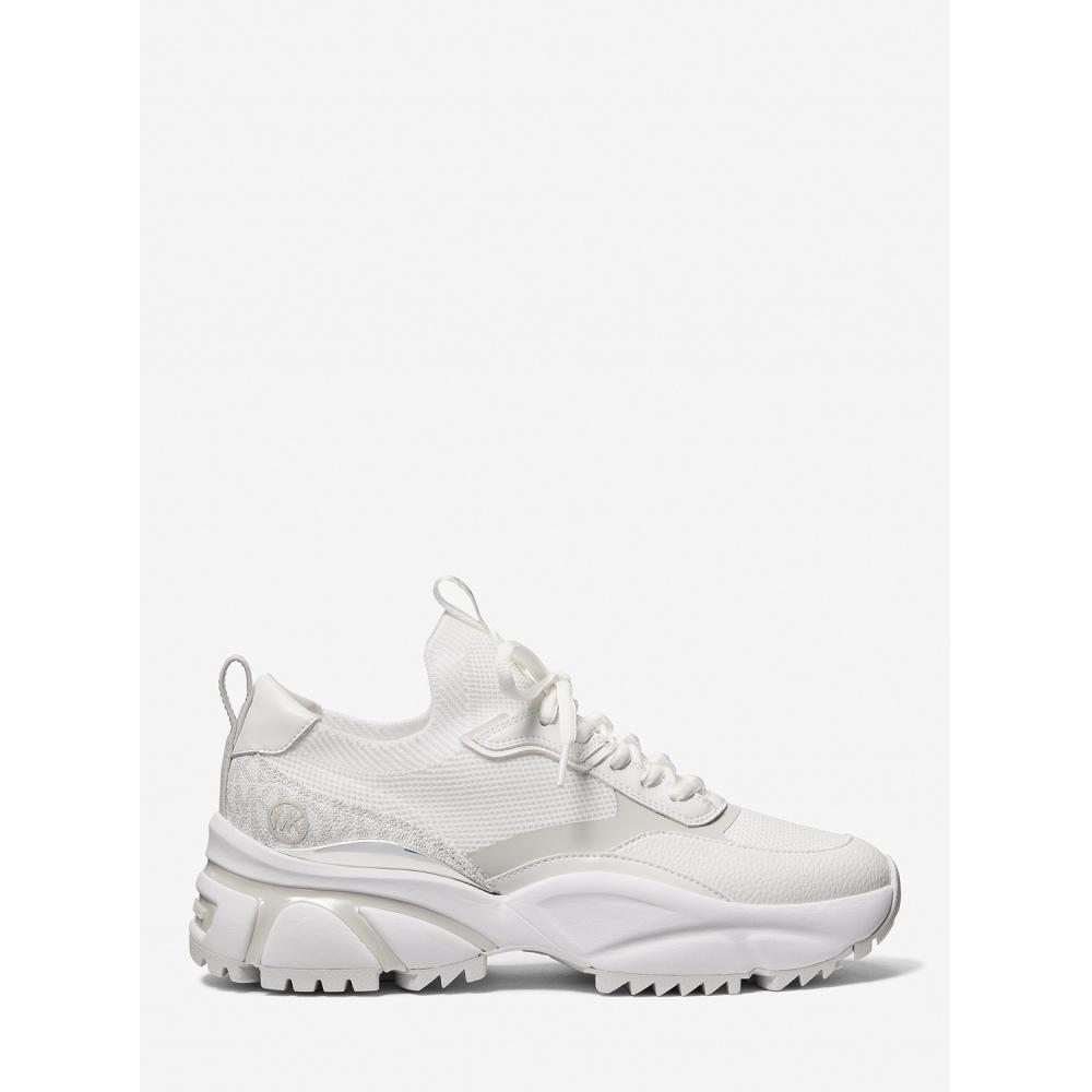 Michael Kors Darius Knit Sneaker 44s5drfs1d3535 Bright White