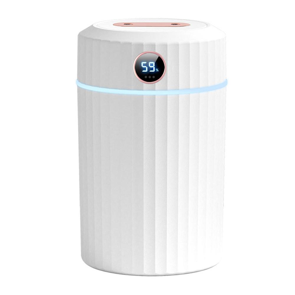 

Увлажнитель воздуха для спальни, аромадиффузор, ультразвуковой генератор холодного тумана, распылитель с двойной насадкой, 1,8 л, большой емкости, увлажнитель белый