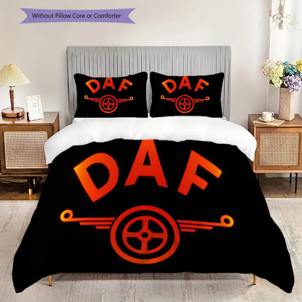 Precision Bedding (1 * Duvet Cover + 2 * Pillowcase, Without Core) 2D Flat Christmas Birthday Gift Duvet Cover and Pillowcase Soft and Comfortable