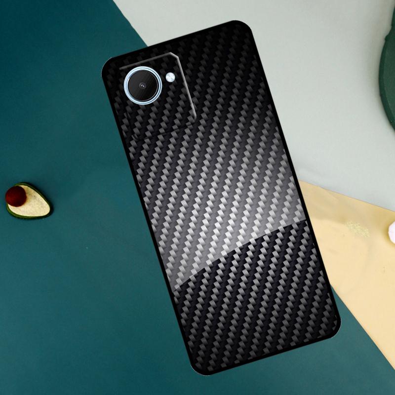 Car Carbon Fibre Pattern For Realme C30 C31 C33 C35 C53 C55 C11 C15 C25s C21Y GT Neo 5 3T 2T 9 10 11 Pro Plus Case