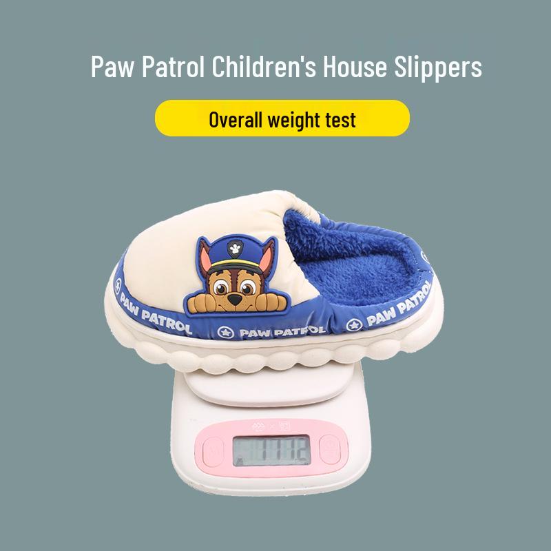 Paw Patrol Kids' Cotton Slippers for Autumn/Winter - Boys, Girls, and Women's Indoor Fur Slippers