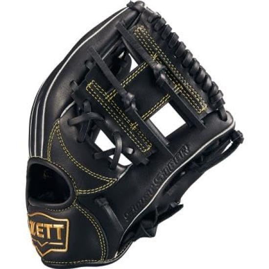 ZETT Youth Soft Steer Baseball Glove Black SS BJGB74510F (All-Around) (1900) Size