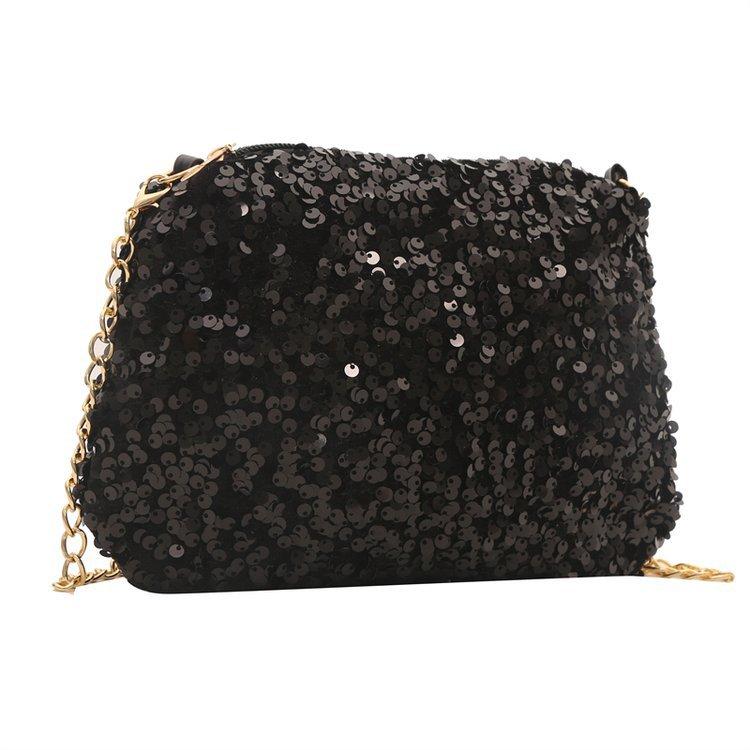 Personalizovaná flitrová taška Dámská taška přes jedno rameno crossbody Jednoduchá temperamentní řetízková čtvercová taška