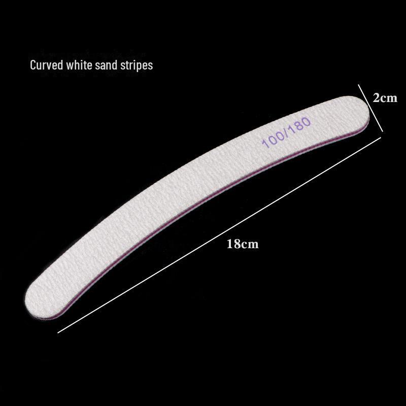 Premium White Sand Strips for Manicures, Nail Shaping, Polishing, and Removal. Perfect for Nail Files and Durable Tools.