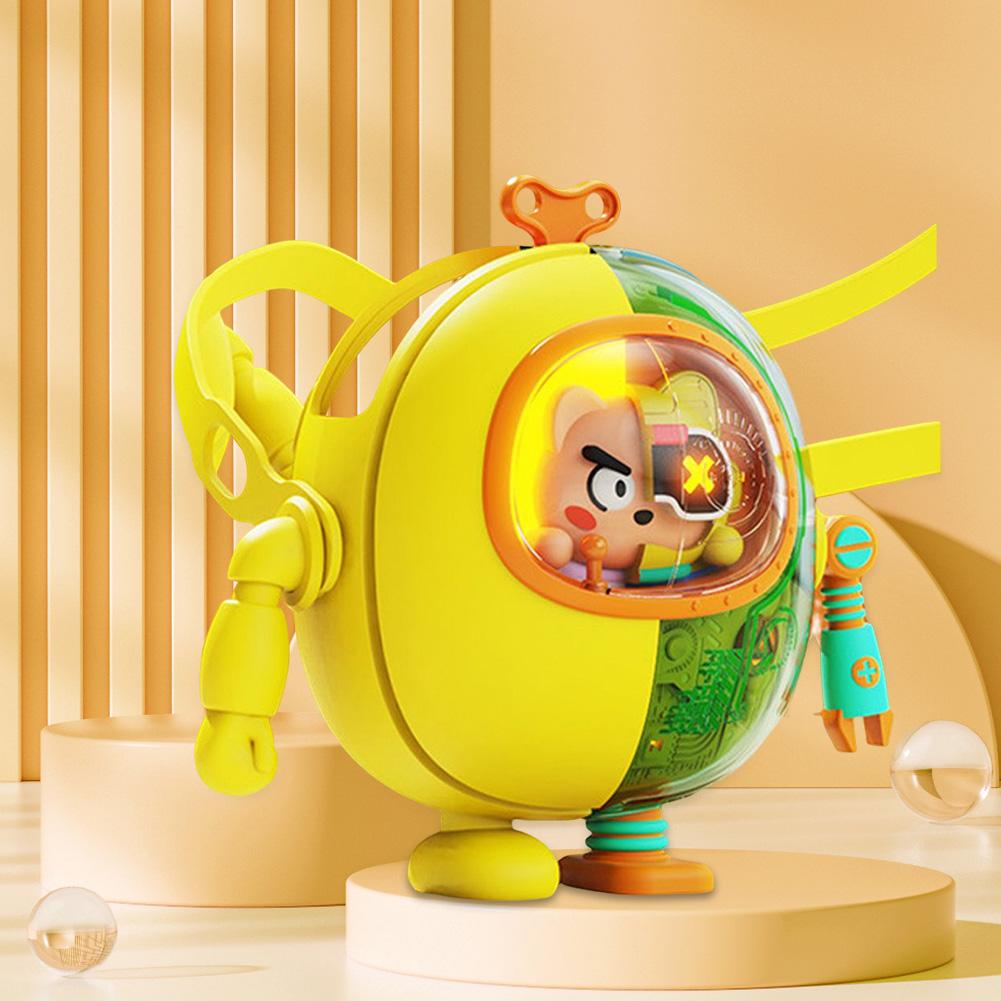 Mini Sports Fan Night Light Function Mecha Shape Air Conditioning Fan USB Type-C Charging 900mAh Mute for Outdoor Travel