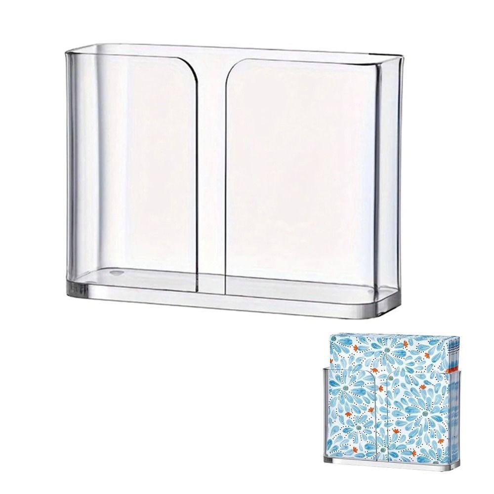 

Acrylic Towel Napkin Holder Kitchen Tool Luncheon Napkins Organizers Serviette Dispenser Table Top Square