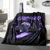 1pc CROSSED MASK Soft Flannel All Season Throw for Home, Office, Outdoor UseDurable Comfort Soft Warm Throw for Home