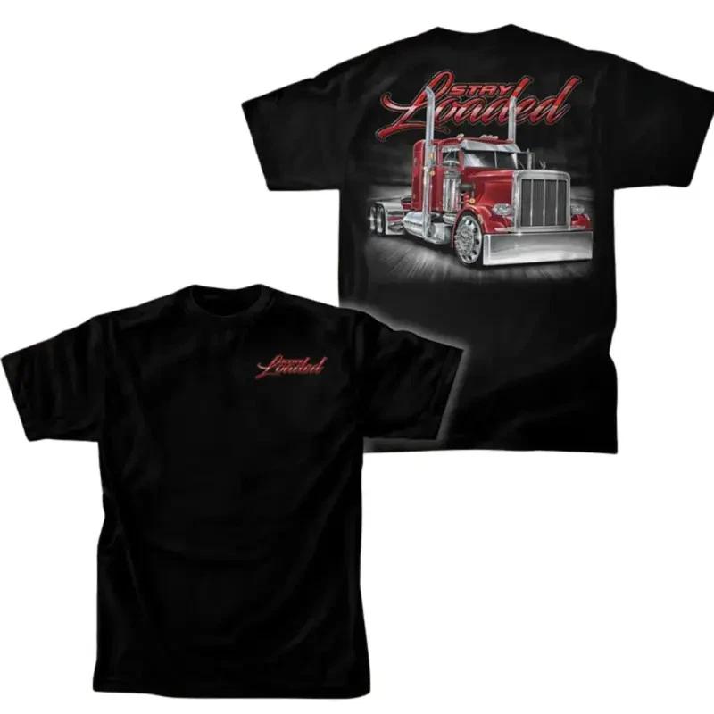 Stay Loaded Truck T Shirt Red Semi Big Rig Graphic Stay Loaded Graphic Shirt for XXXL