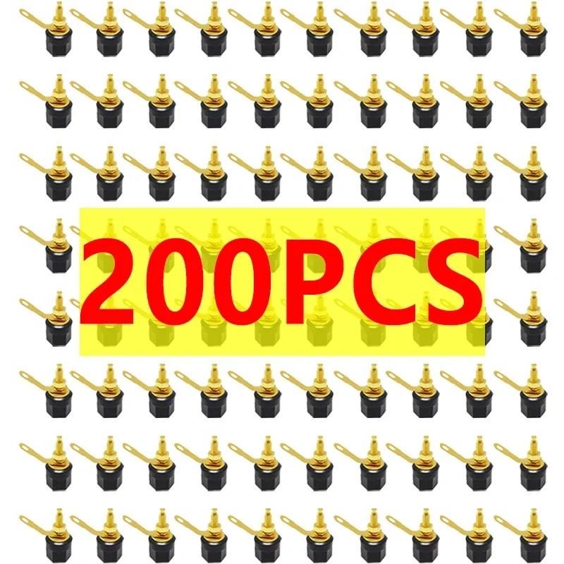 20/80/200pcs 4mm Gold Plated Speaker Amplifier Binding Post Banana Plug Speaker Terminal Binding Post for Connector