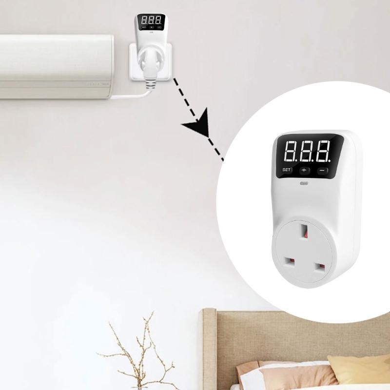 Digital Display Under Voltage Protections Sockets Automatic Reset Power Surges Protector Sockets Adjustable Delay Time