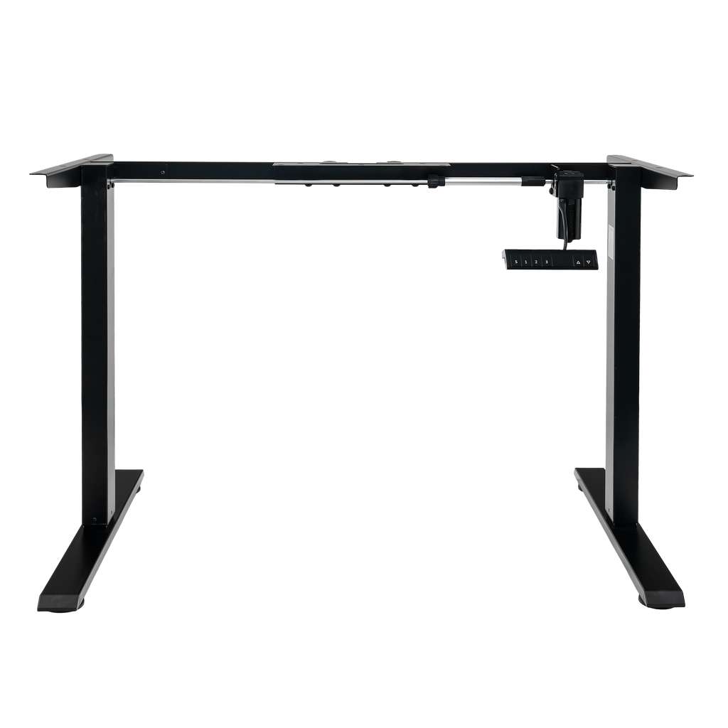 Furvero 1-motor Electric Adjustable Desk Frame (max Countertop. 120-140 X 60-70 Cm) Black N
