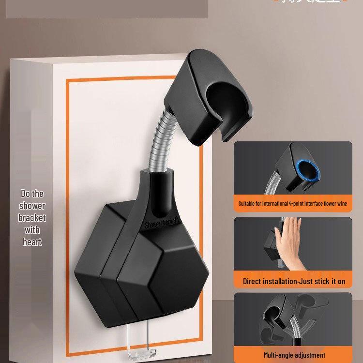 Adjustable Punch-Free Suction Cup Shower Head Holder - Secure & Versatile Bathroom Solution