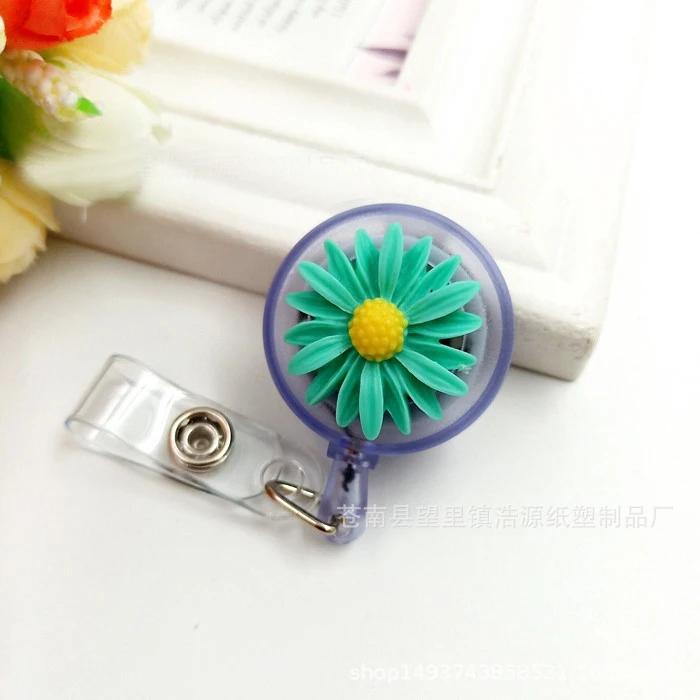 1pc Retractable Nurse Badge Reel Clip Students ID Card Badge Holder Accessories Cute Work Badge Reel School Supplies