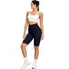 High Waist Butt Lifting Compression Biker Shorts for Women Tummy Control Stretchy Fitness Leggings with Side Pockets for Outdoor Sports