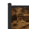 Metal Bed Frame without Mattress Smoked Oak Finish 100 x 190 cm