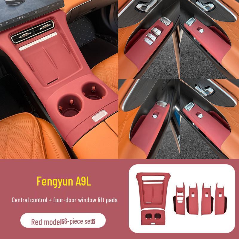 Chery Fengyun A9L Silicone Center Console & Window Button Protection Pad.