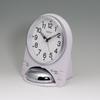 Seiko Clock Seiko Clock Alarm Clock Analog Loud Switchable Alarm PYXIS RAIDEN White Pearl NR436W SEIKO