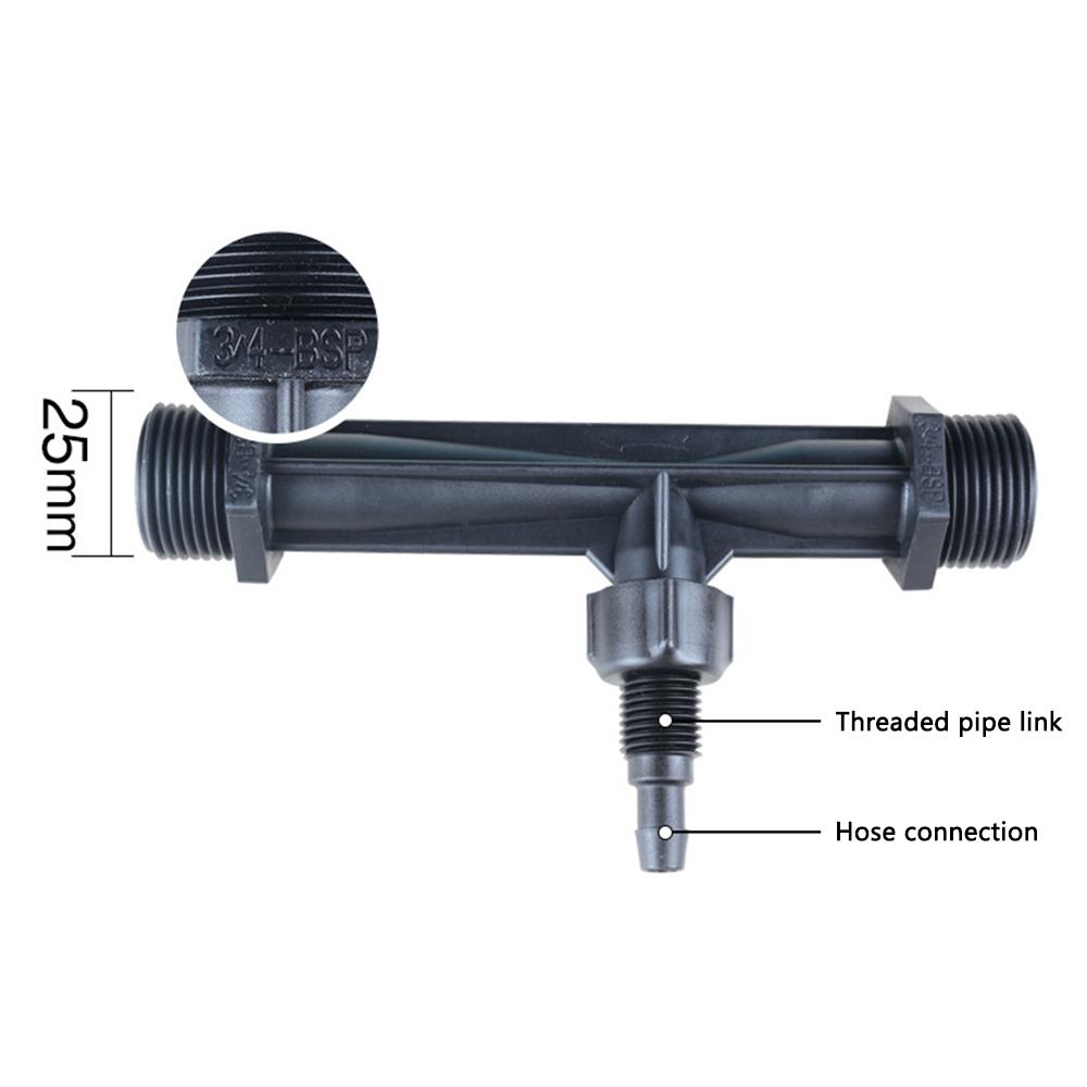 Male Thread Venturi Fertilizer Injector 1/2" 3/4" 1" Irrigation Drip Device Water Tube Emitter