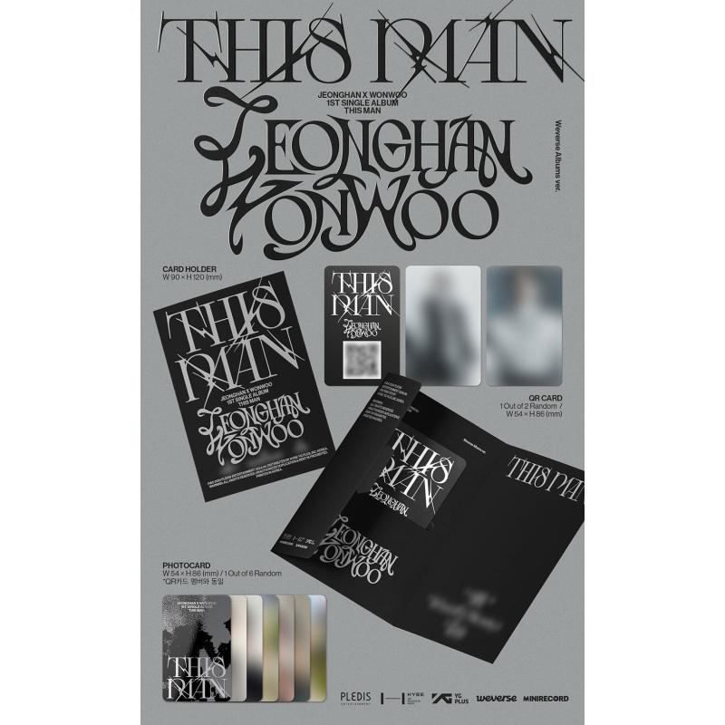 SEVENTEEN JEONGHAN X WONWOO - 1st Single Album [ THIS MAN ] WEVERSE Ver.