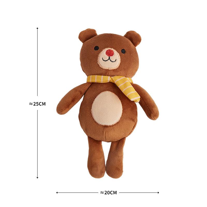 FOFOS Lucky Fox Plush Sounding Dog Toys - Fluffy Companion Series