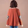 Women's Korean-Style Cotton Long Sleeve Sweatshirt - Loose Fit for Early Autumn.