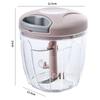 500/900ML Rope Grinder Vegetable Cutter Kitchen Garlic Puller Minced Garlic Chili Fruit Puree Garlic Mixer Rotary Food Processor