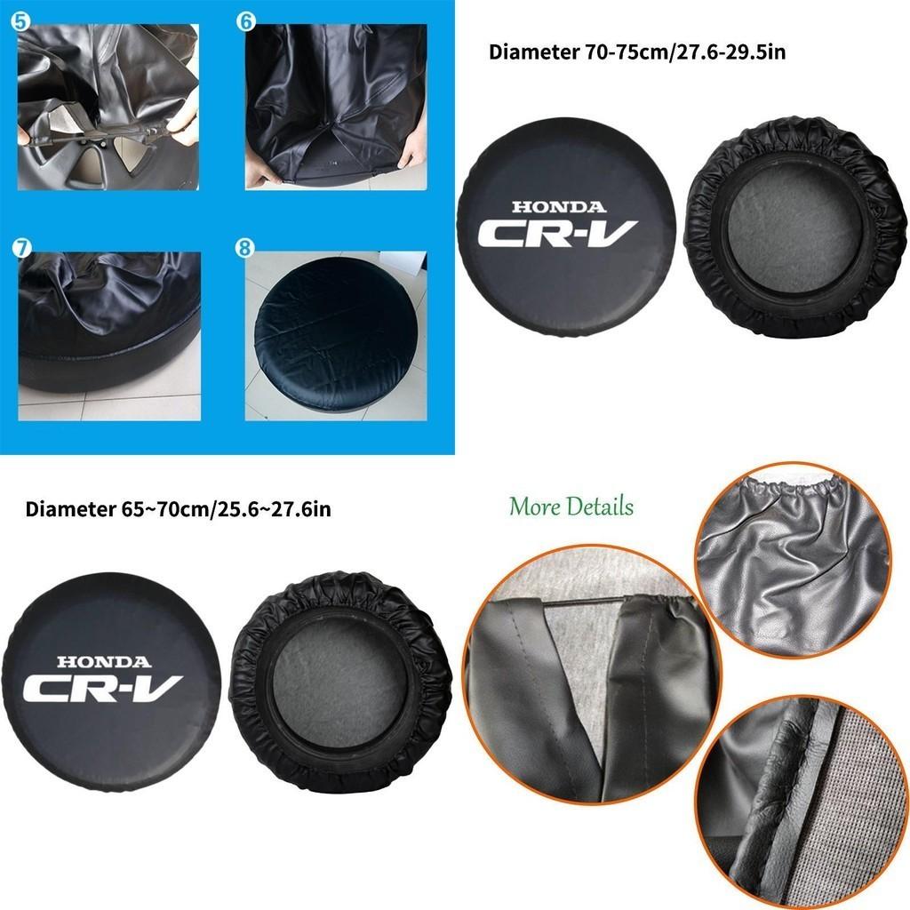 Universal Black Pvc Tire Cover For Cars Durable 0.7mm Thickness, Available In 14", 15", 16", 17" Sizes