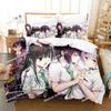 3D Anime Ayakashi Triangle Bedding Set Printed Bed Set With Pillowcase Bed Duvet Cover Soft Single Double Queen Super King Size