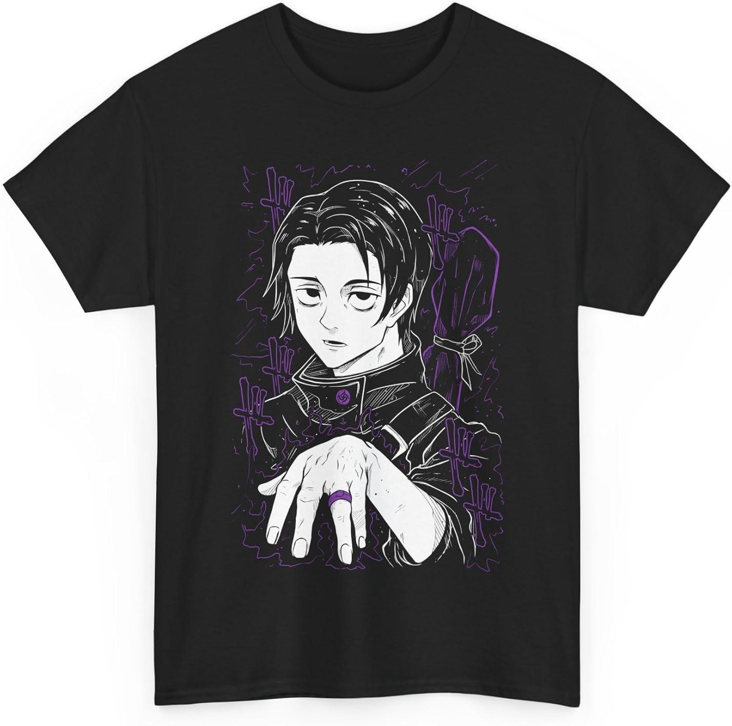 

Jujutsu Yuta Anime T-Shirt Unisex Kaisen Anime Japanese 2D Print Cotton XXXXXL чорний