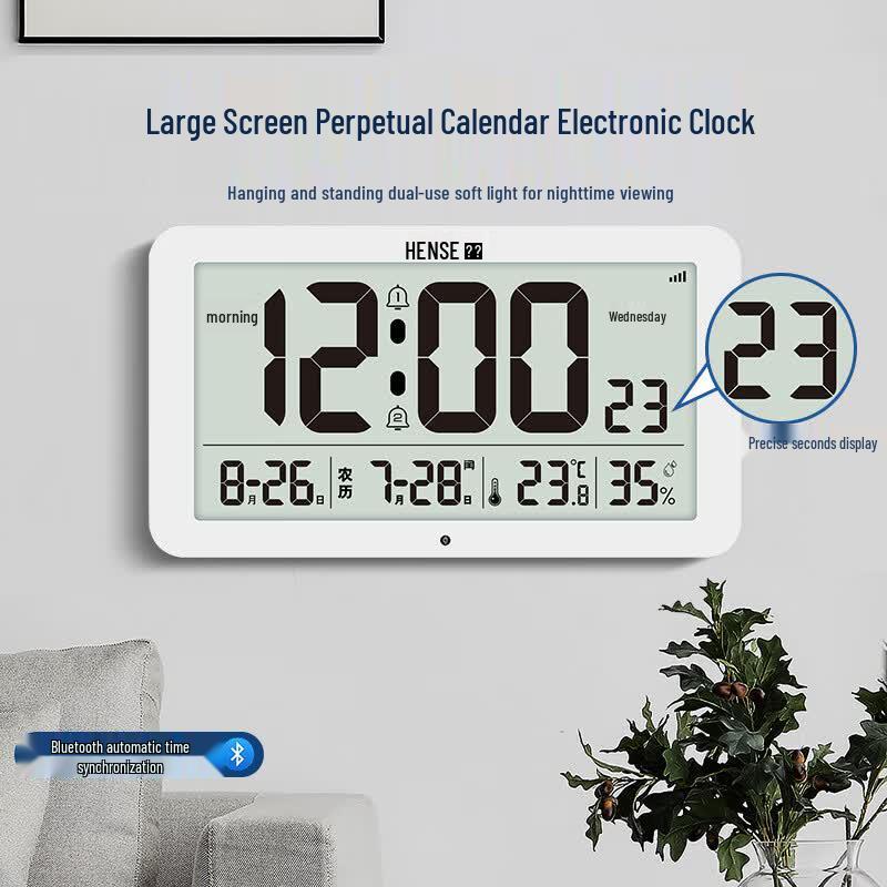 Hense HA6001 Digital Perpetual Calendar Clock