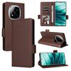 Leather Flip Cases For Xiaomi Redmi Note 14 Pro 4G Leather Case Shockproof Wallet Shockproof Bumper Flip Covers